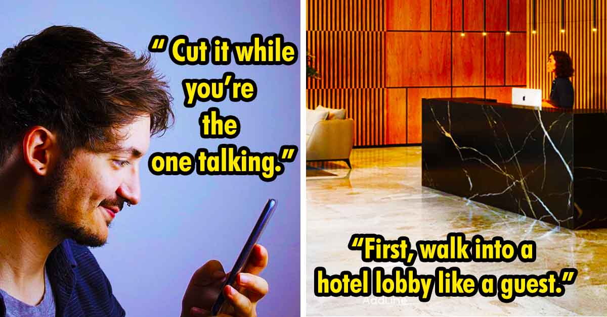 guy talking on cell phone, hotel lobby
