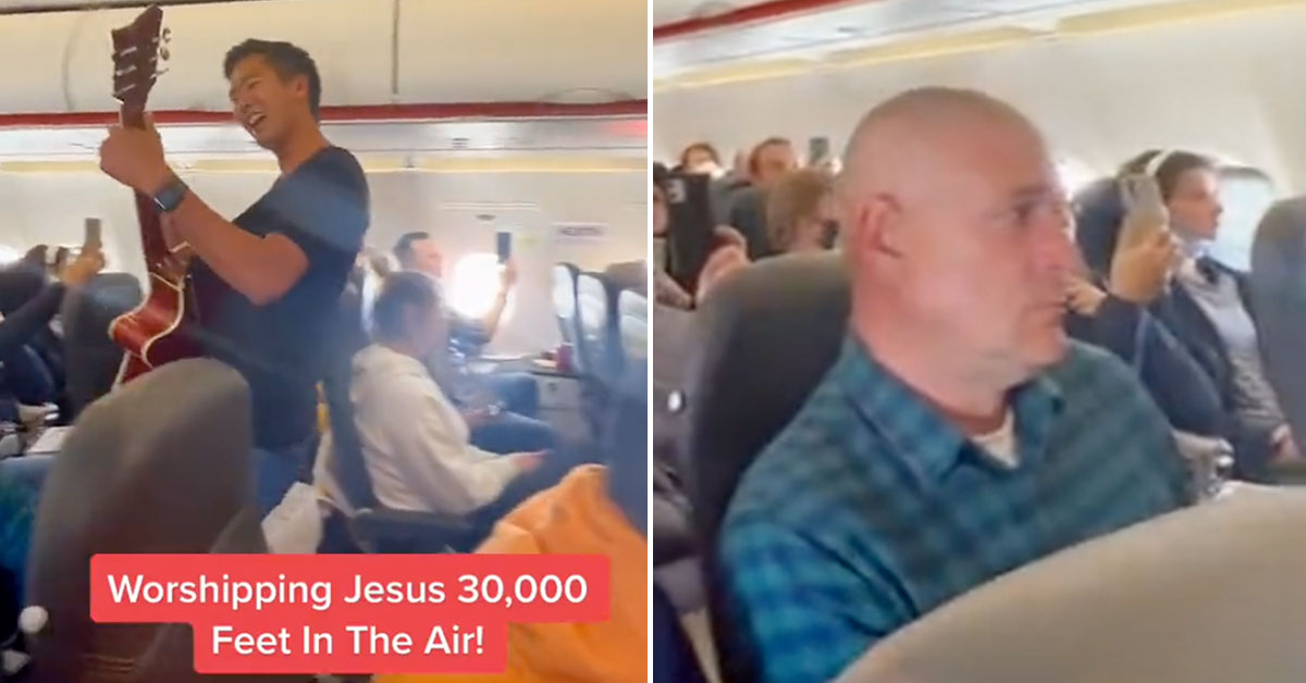 Church Group disrupt flight with worship music