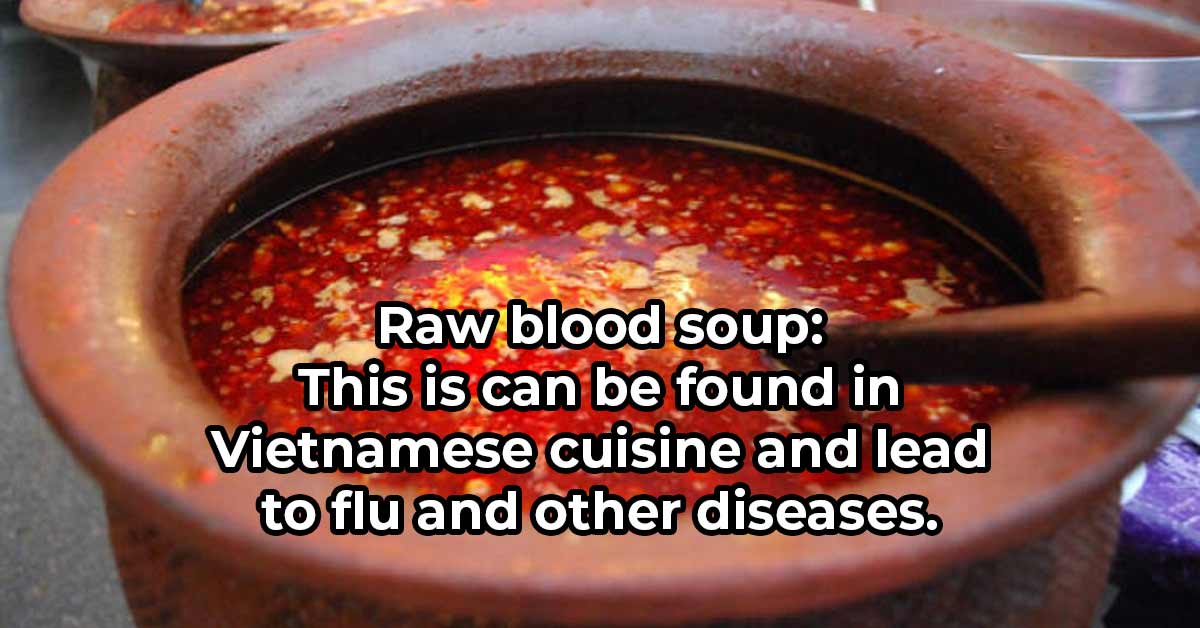 raw blood soup