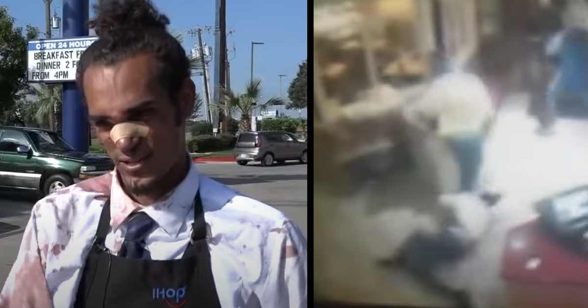 a photo of an ihop worker who stopped a robbery