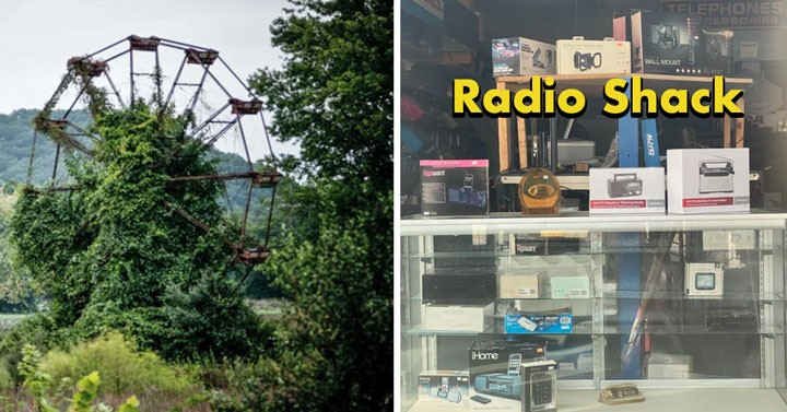 radio shack and ferris wheel