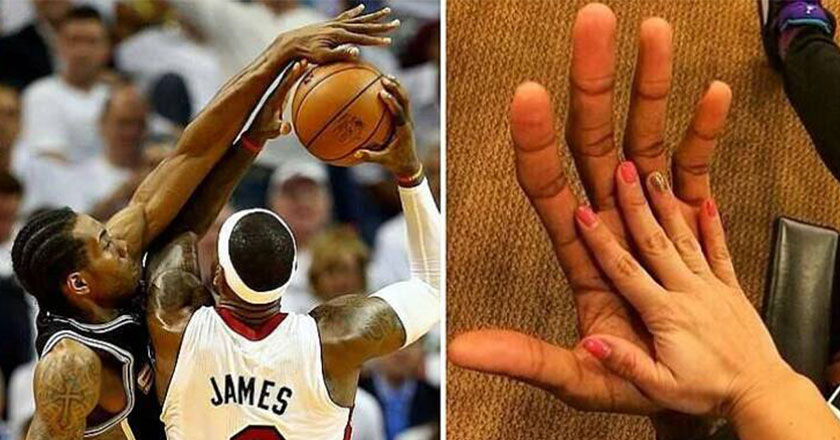 cool pics - basketball player with big hands