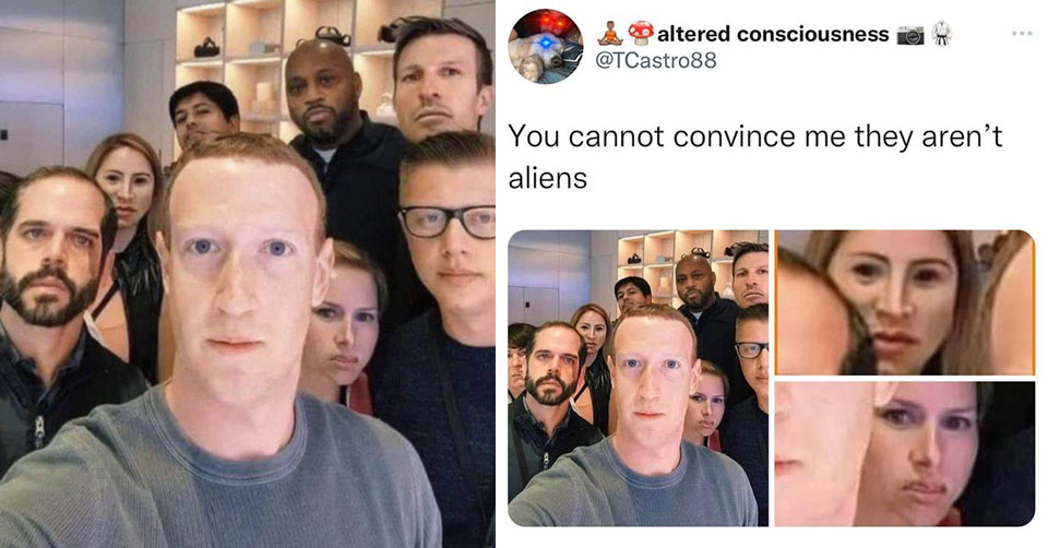 Zuck photoshops -  You cannot convince me these aren't alines