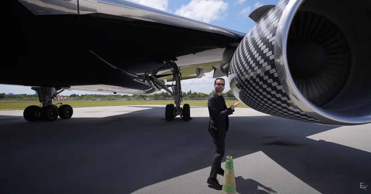 a huge private airplane the boeing 767