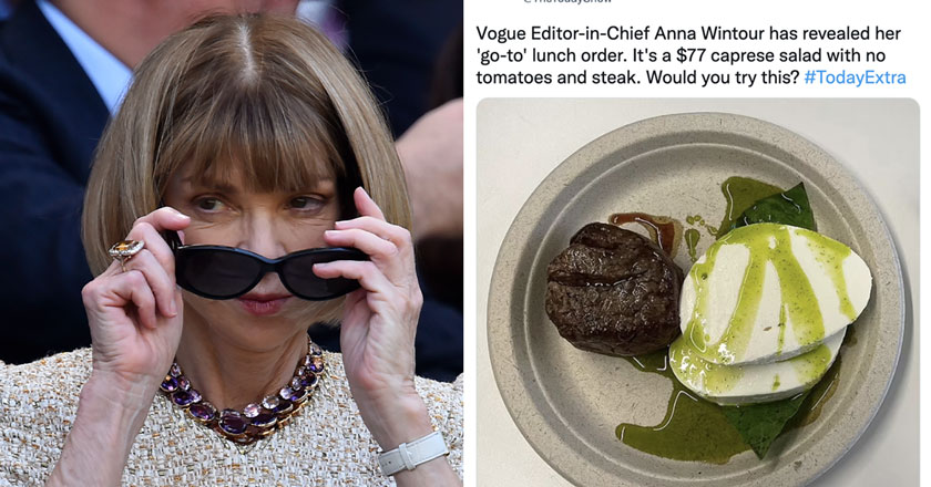 Anna Wintour gets roasted for her go-to lunch