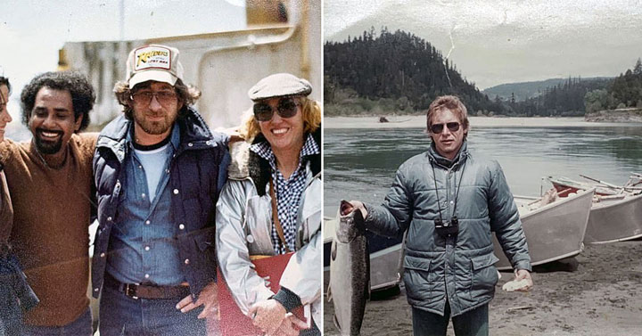 Harrison Ford holding a fish -  Steven Spielberg