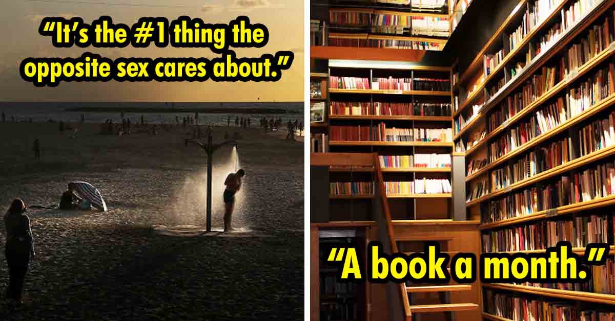 shower on the beach, library life tip
