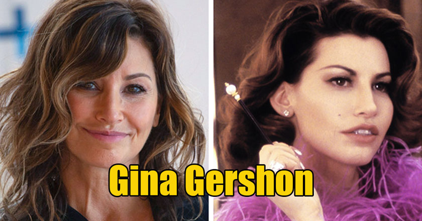 celebs then and now -  Gina Gershon