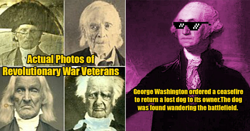 revolutionary war facts - pictures of actual soldiers form the war  -  George Washington stopped a battle to return a dog