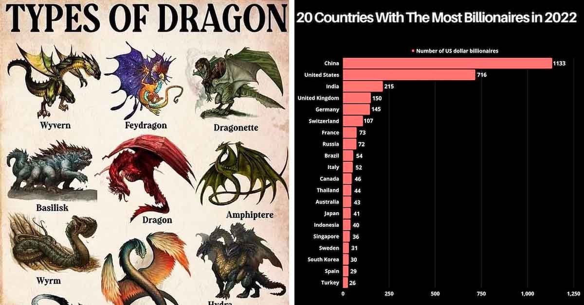 types of dragon chart, billionaires chart