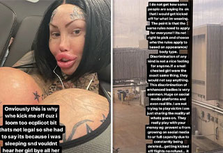 Instagram Model Claims Her 22-Pound (!!) Breasts Got Her Kicked Off Plane!  - Perez Hilton