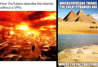 internet vpn meme, pyramids meme
