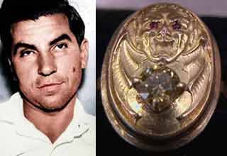 a photo of lucky luciano and his ring