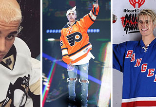 Arguably the biggest bandwagon fan of all time, the Biebs has an eclectic sports jersey collection.