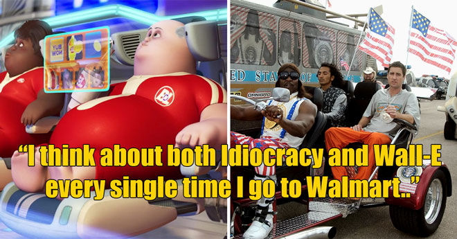 Idiocracy and Wall-E