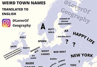 weird names map