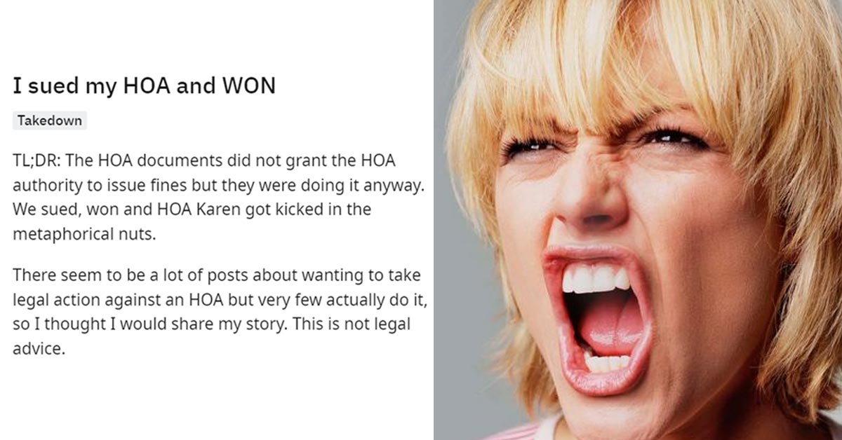 a story about an HOA karen