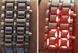 a cool LED watch and gloves you can write vitals on