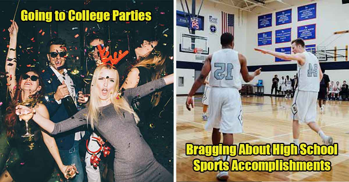 30 Things That Aren't Cool When You're Over 30 - College parties, high school