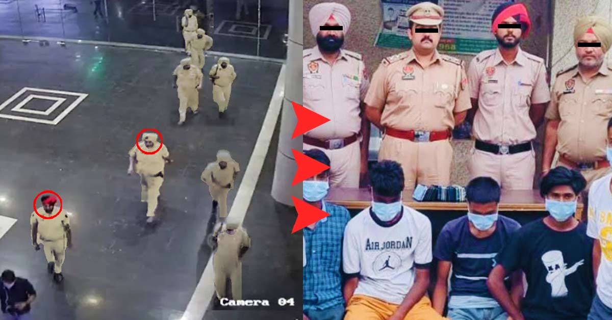 Entire call center in Punjab, India being arrested on their CCTV