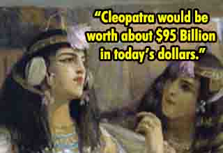 Cleopatra left behind quite a legacy; not only was she one of the richest women in human history and a powerful ruler, to top off all of her incredible accomplishments she also left behind a reputation as history's hottest woman!
<br>
<br>
But she really was more than just a pretty face. Down below a couple dozen of the hottest facts about history's hottest woman! Learn more Cleopatra facts on <strong><a href="https://www.reddit.com/r/todayilearned/search/?q=cleopatra&restrict_sr=1&sr_nsfw=">TodayILearned</a></strong> here!






