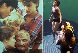 behind the scenes photos - nightmare on elm street and gravity