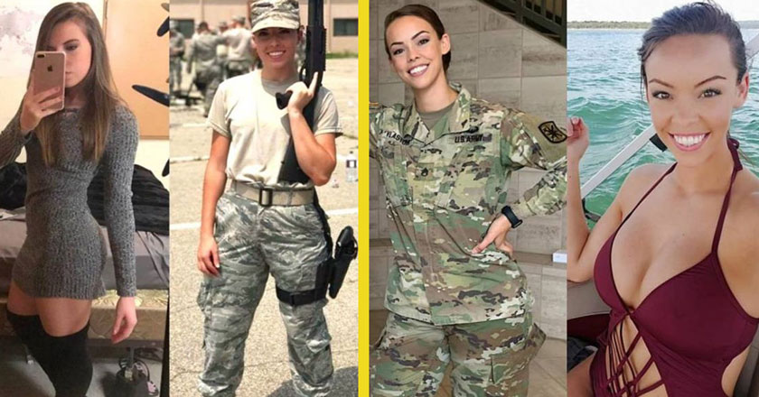 hot military women