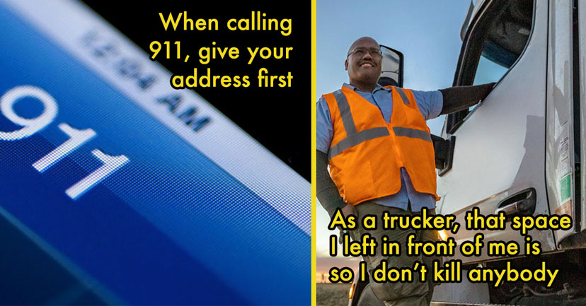 911 call and truck driver