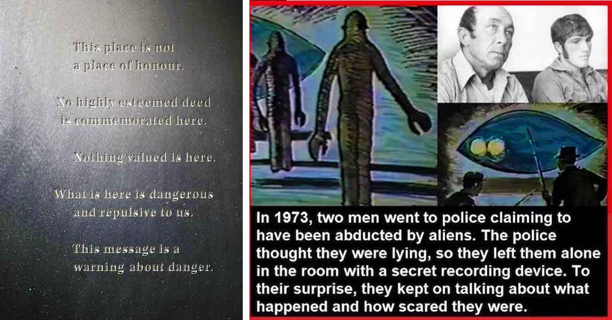 creepy message, terrifying aliens account