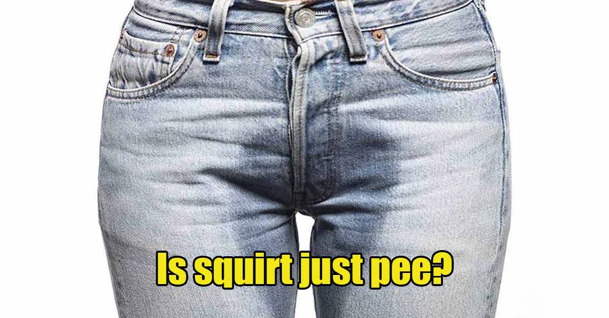 a pair of peed pants with text about is squirt pee