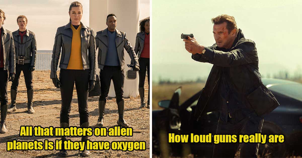 Things Movies Always Get Wrong - planets oxygen, guns
