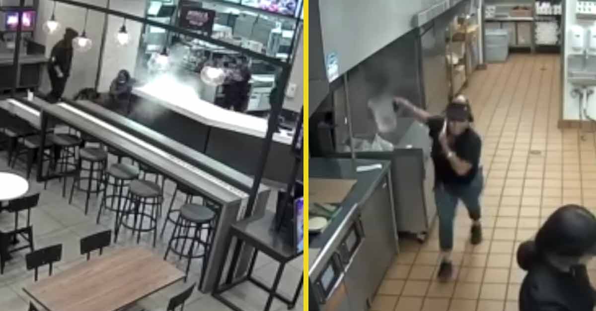 taco bell employee throws hot water