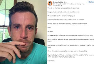 crying ceo gets roasted over tasteless selfie