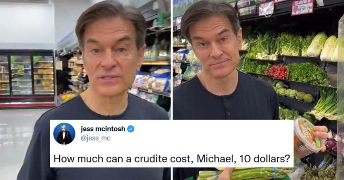 Dr Oz Goes grocery shopping at a Wegmans
