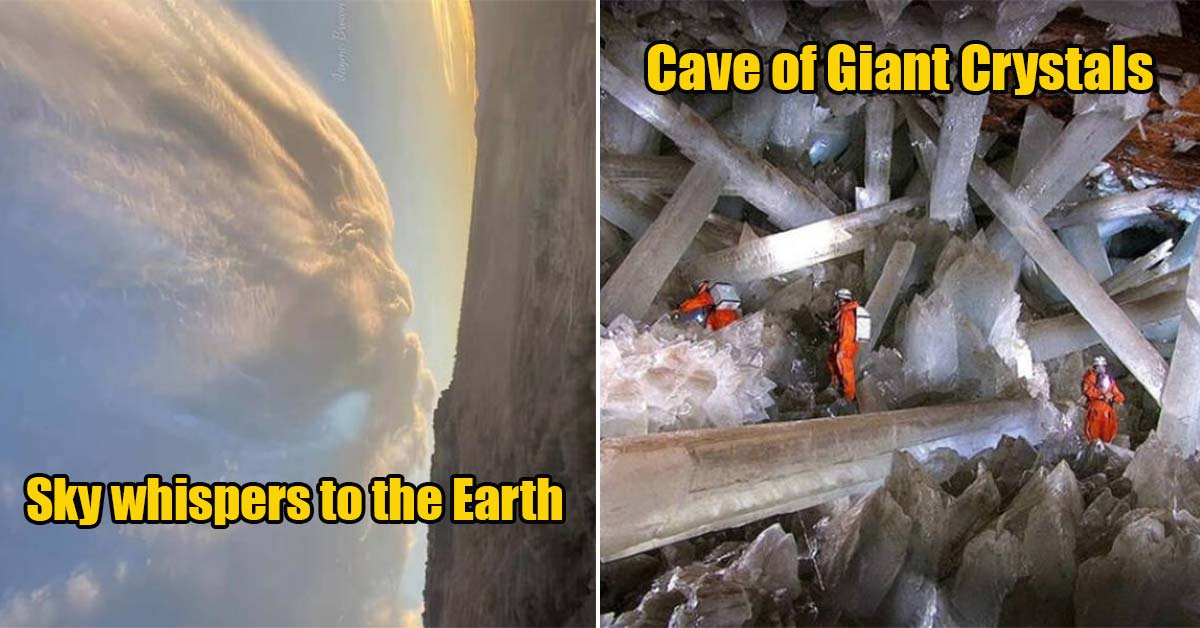 cave of giant crystals -  sky whispers to the earth