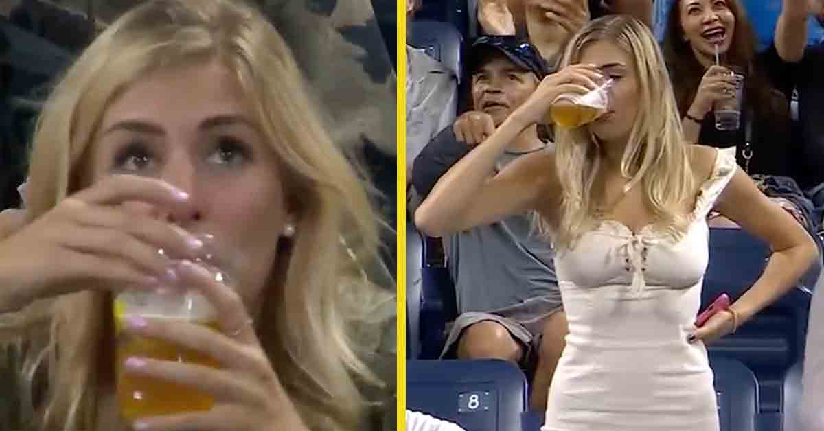 beer-chugger u.s. open megan lucky