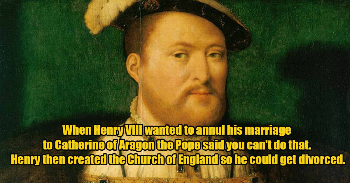 king henry started his own church so he could get a divorce