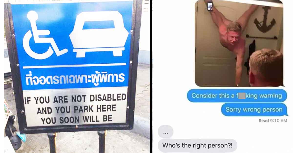 Weird threats - parking, text