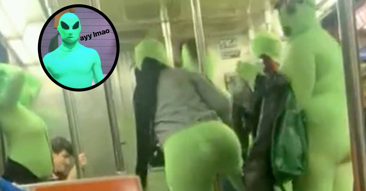 green suit gang on n train