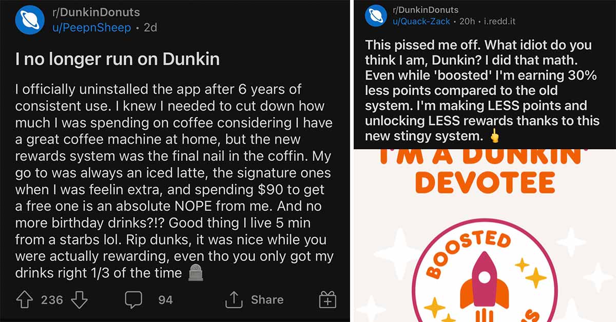 I no longer run on Dunkin