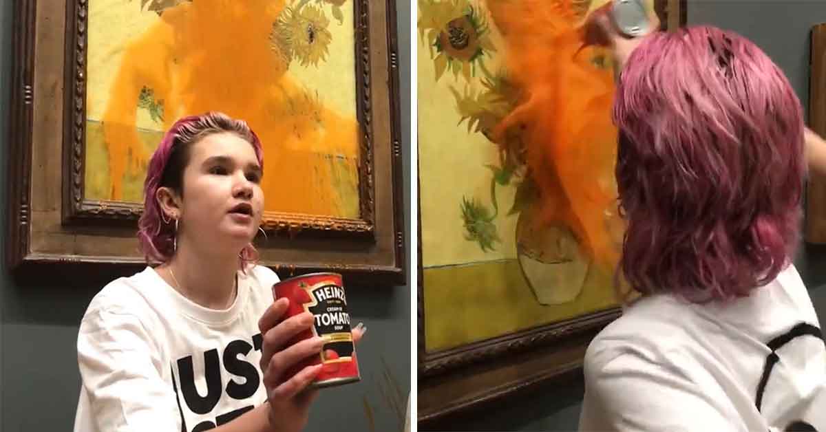 Climate Protestors Deface Van Gogh Painting With Tomato Soup