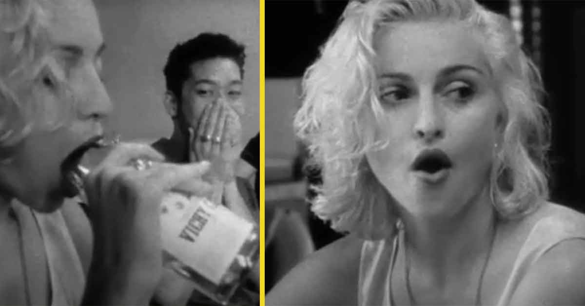 madonna sucking on bottle