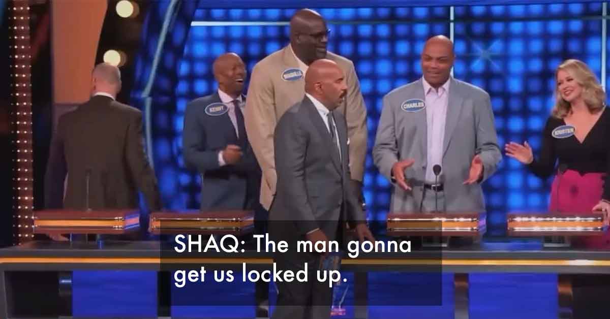 charles barkely cracks up Family Fued audience with hilarious answer