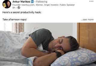 <p>The real business gurus aren't spending all day posting on social media, asking you to follow their blog.</p>