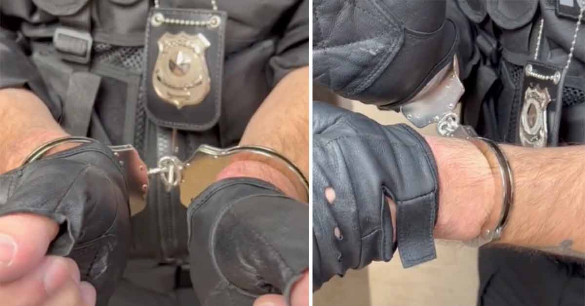 police officer shares easy hack to break free from handcuffs