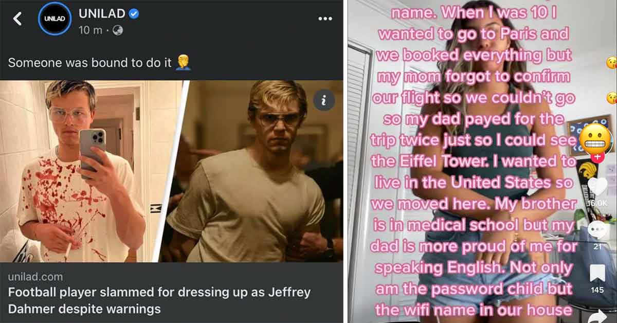 Freaky Fails and Facepalms - jeffrey dahmer costume, spoiled tiktok