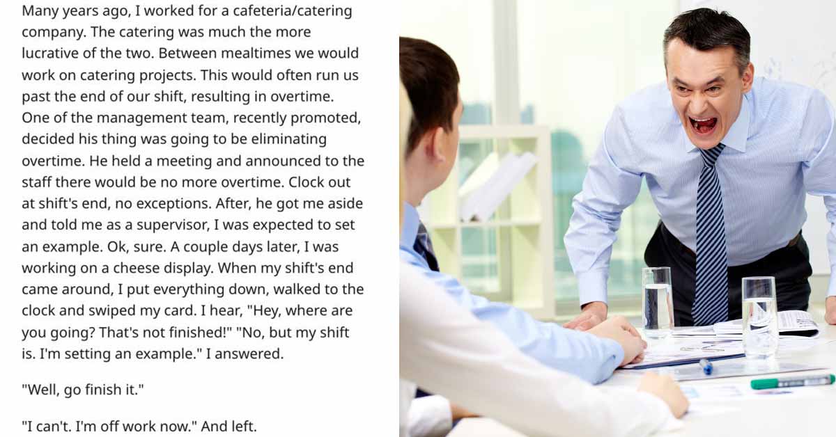 Manager Cancels Overtime and is Shocked When Employees Leave On Time