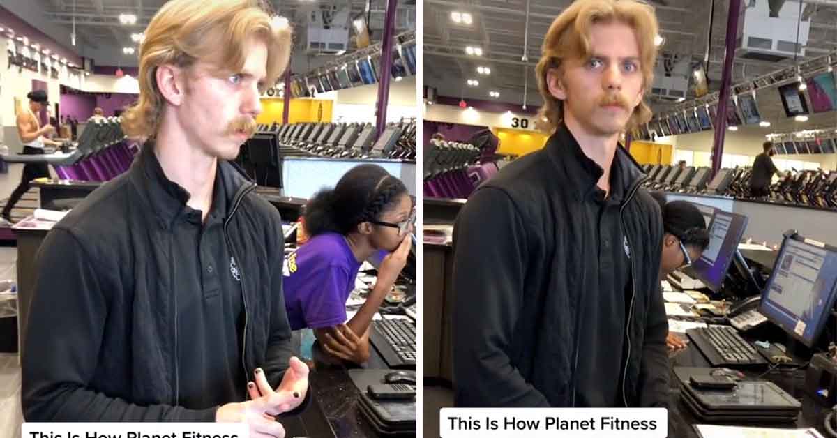 planet fitness employee properly deals with  unruly customer