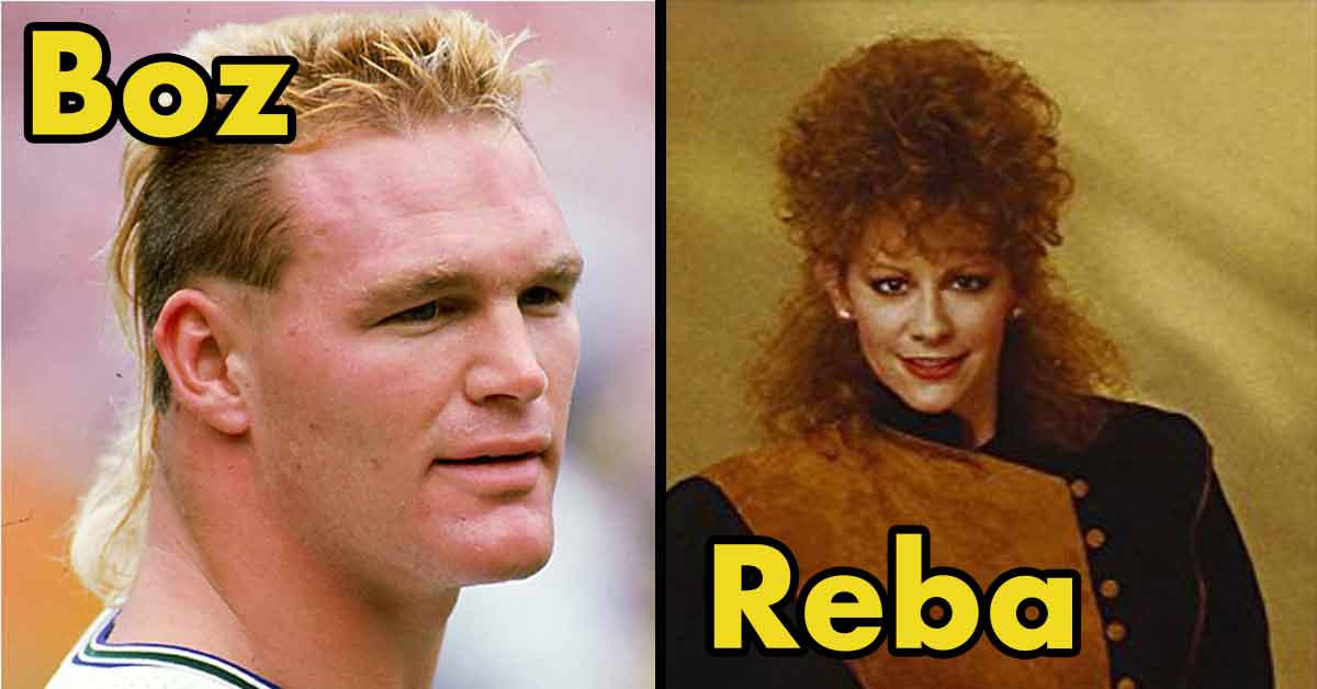 brian bosworth and reba mcentire mullets