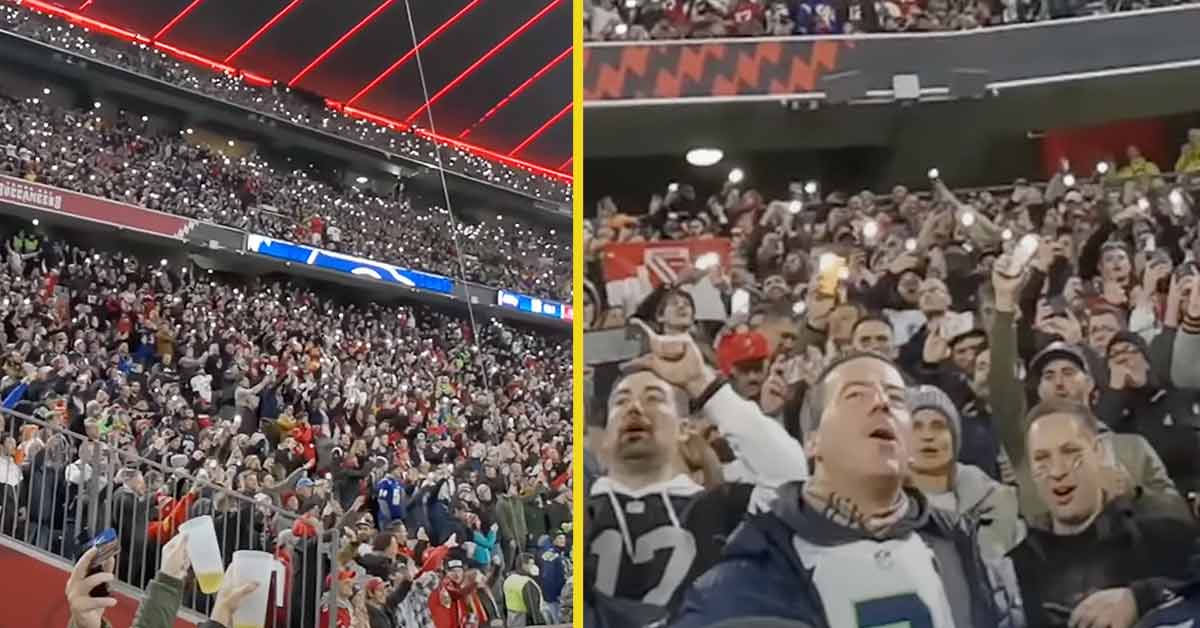 First NFL crowd in Germany sings Country Roads